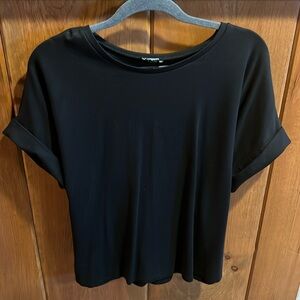 Express Black Shirt with tie back short sleeved new never worn